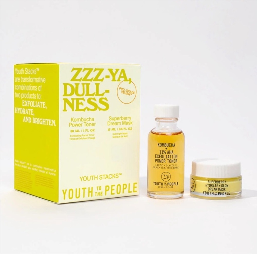 Youth to the People Kombucha Toner and Superberry Mask Set